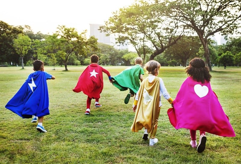 Gruppenkostüme - Für Jeden Anlass Kinder in Superheldenkostümen