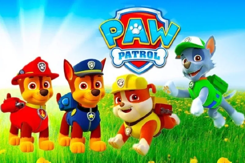 Paw-Patrol-Gruppe-von-Comicfiguren-2