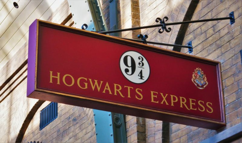 Kindergeburtstag Harry Potter Party Hogwarts Express Straßenschild