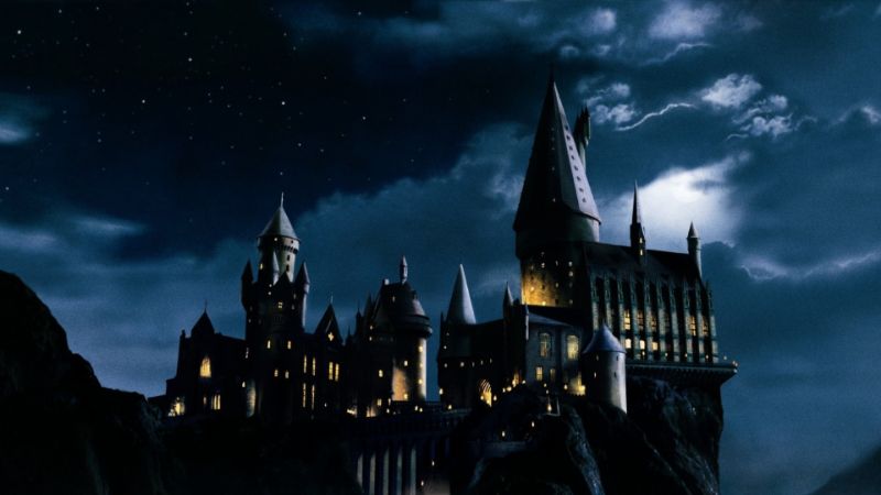 Kindergeburtstag Harry Potter Party illustriert Hogwarts Schloss