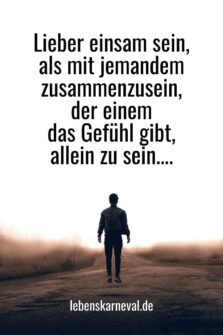 Allein Sein Sprüche Um Nicht Allein Zu Sein Lebens Karneval