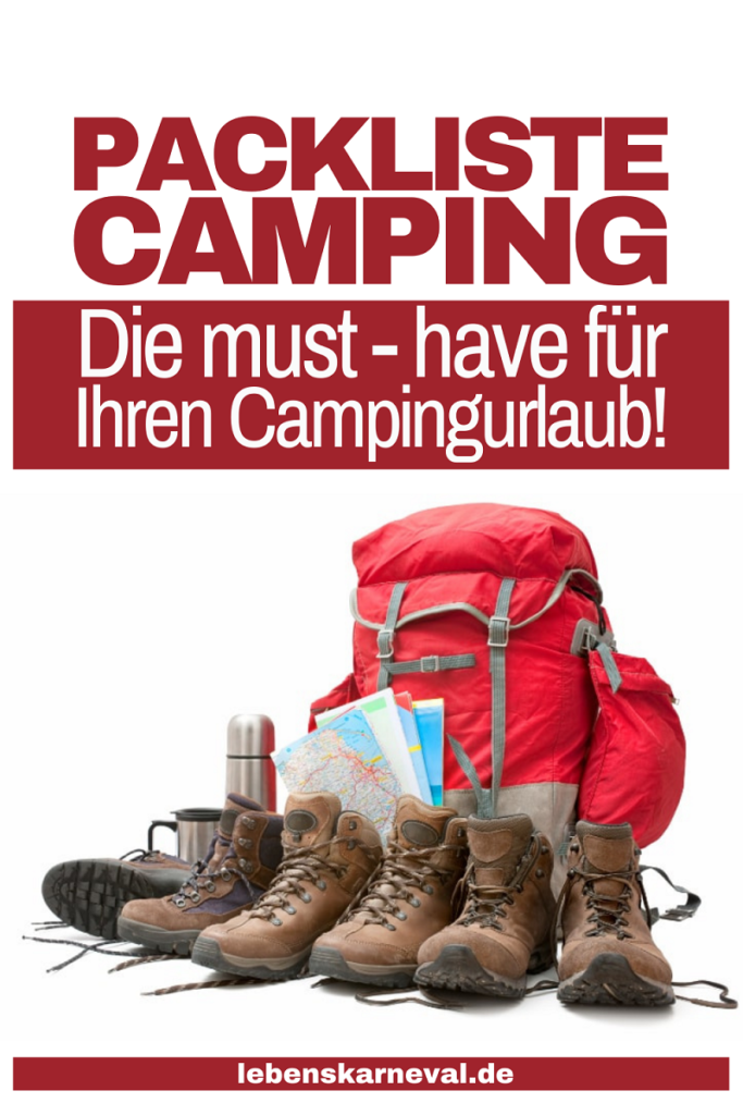 Packliste Camping Die MUST-HAVES Für Ihren Campingurlaub! pin