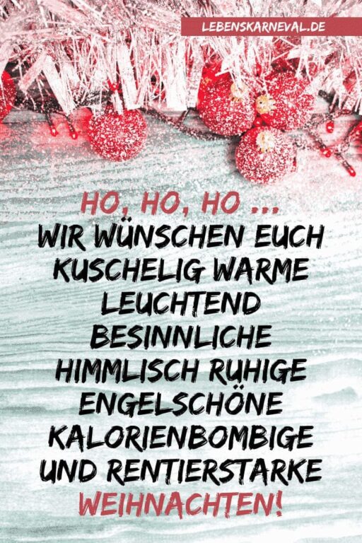 Die Schönste Weihnachtssprüche Für Karten! - Lebens Karneval