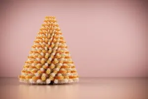 Glänzender moderner Weihnachtsbaum