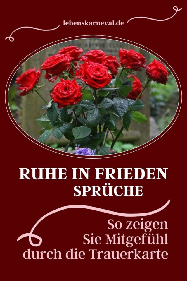 Ruhe In Frieden Sprüche So Zeigen Sie Mitgefühl Durch Die Trauerkarte