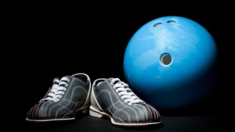 bowling schue und bowling ball