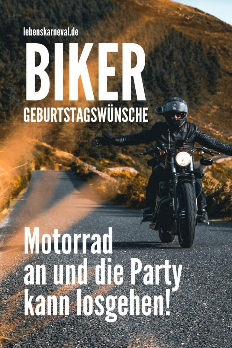 Biker Geburtstagswünsche Motorrad An Und Die Party Kann Losgehen!