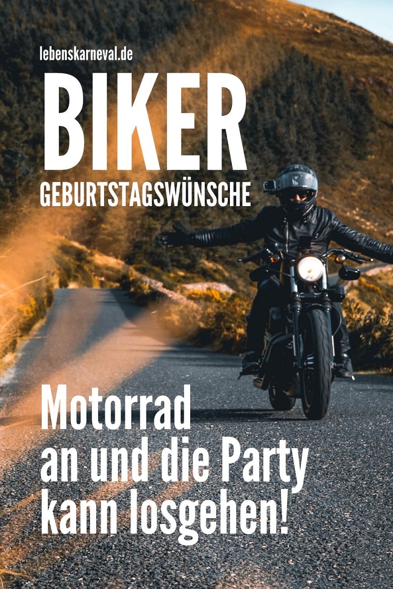 Biker Geburtstagswünsche Motorrad An Und Die Party Kann Losgehen