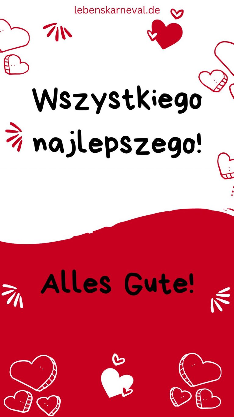 Alles Gute Zum Geburtstag Auf Polnisch Geburtstagswünsche auf Polnisch mit deutscher Übersetzung - Lebens Karneval