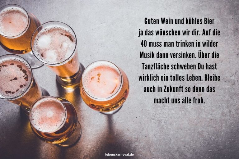 Geburtstagswünsche Bier Die lustigsten Sprüche und Zitate, um auf das