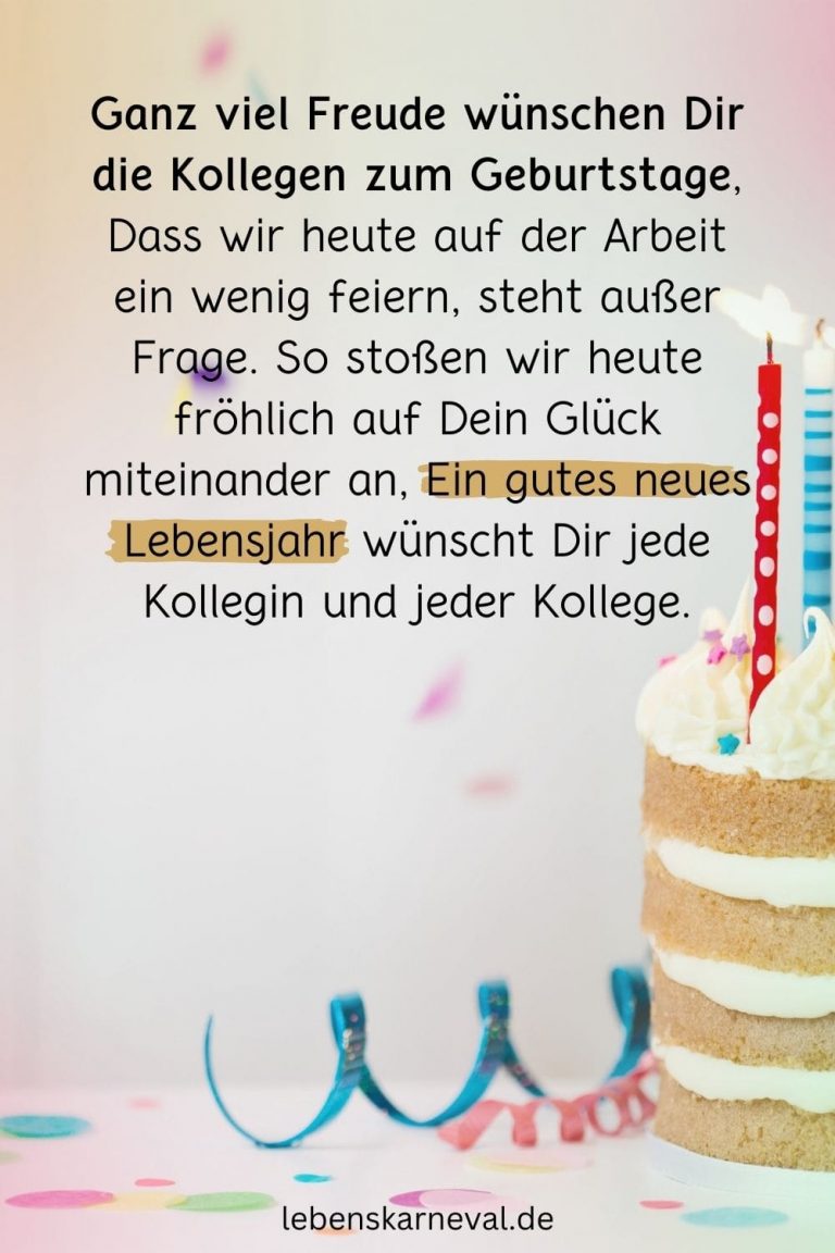 Geburtstagswünsche Kollegin Lustige, Herzvolle Und Formale Sprüche