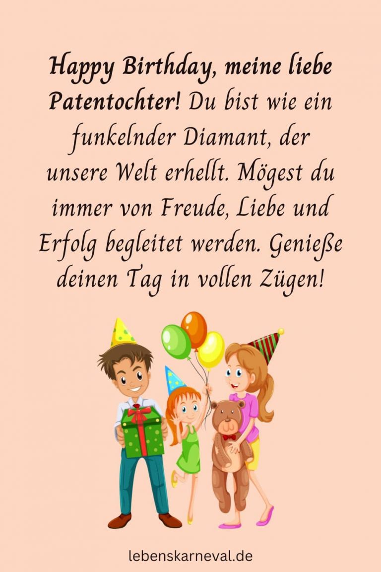Geburtstagswünsche Patenkind Tipps für persönliche und einzigartige