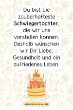Liebe Worte An Die Schwiegertochter Zum Geburtstag