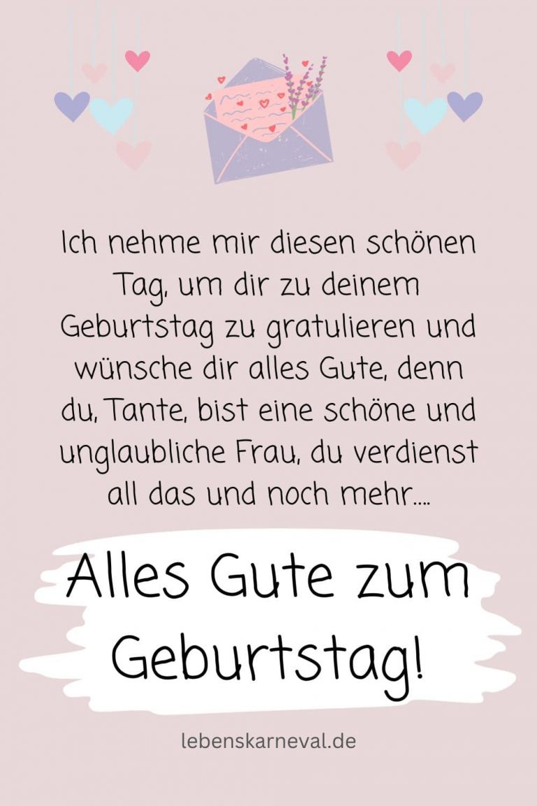 Geburtstagswünsche Tante Schöne Und Herzvolle Geburtstagssprüche